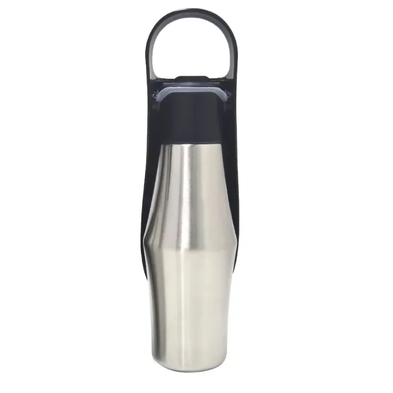 Water Bottle Portable Water Dispenser Pet Accompanying Cup Stainless Steel Dog Going Out Cup Outdoor