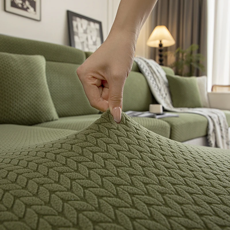 new jacquard leave Cushion Cover Sofa Cushion Furniture Protector for Sofa Seat Sofa Slipcover Sofa Cover Soft Flexibility 5