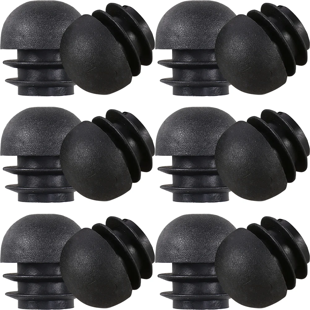 

30 Pcs Desk Legs Ball Plug Hardware Plugs Caps for Tube Chair End Insert Furniture Post Plastic