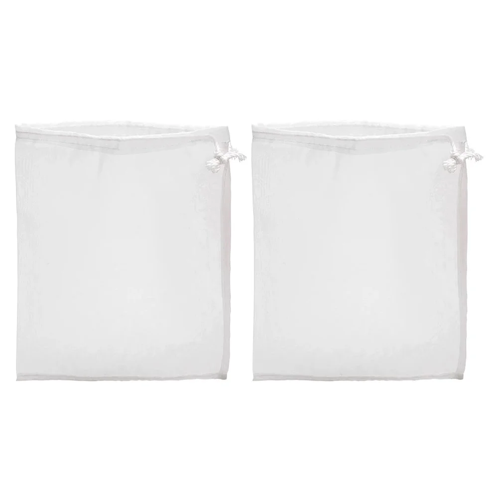 

2pcs Reusable Nylon Strainers Bags Brew Coffee Filters Bag Soy Filter Bags Fine Mesh Strainer Bag