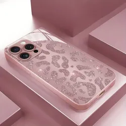 Pink Leopard Print Luxury Tempered Glass Phone Case - Samsung Note20 (BLMGF - 325JBL25101401)