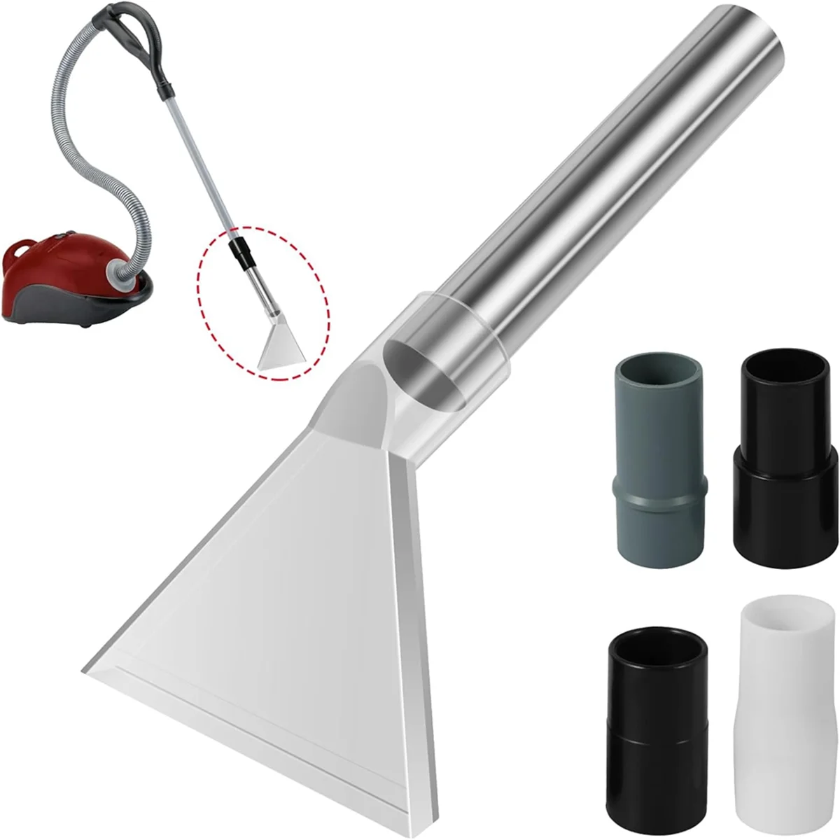 

Насадка для пылесоса, насадка с щеткой для пылесоса с 4 разъемами, ударопрочная насадка для очистки ковров