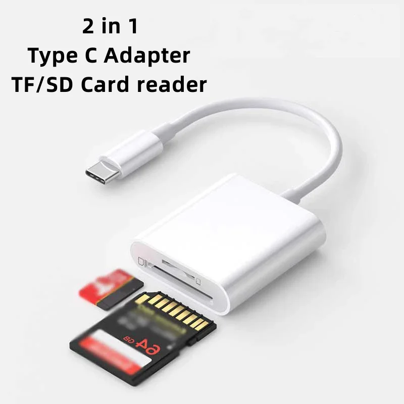 USB Type C Card Reader SD TF Adapter For Samsung Huawei Xiaomi Phone