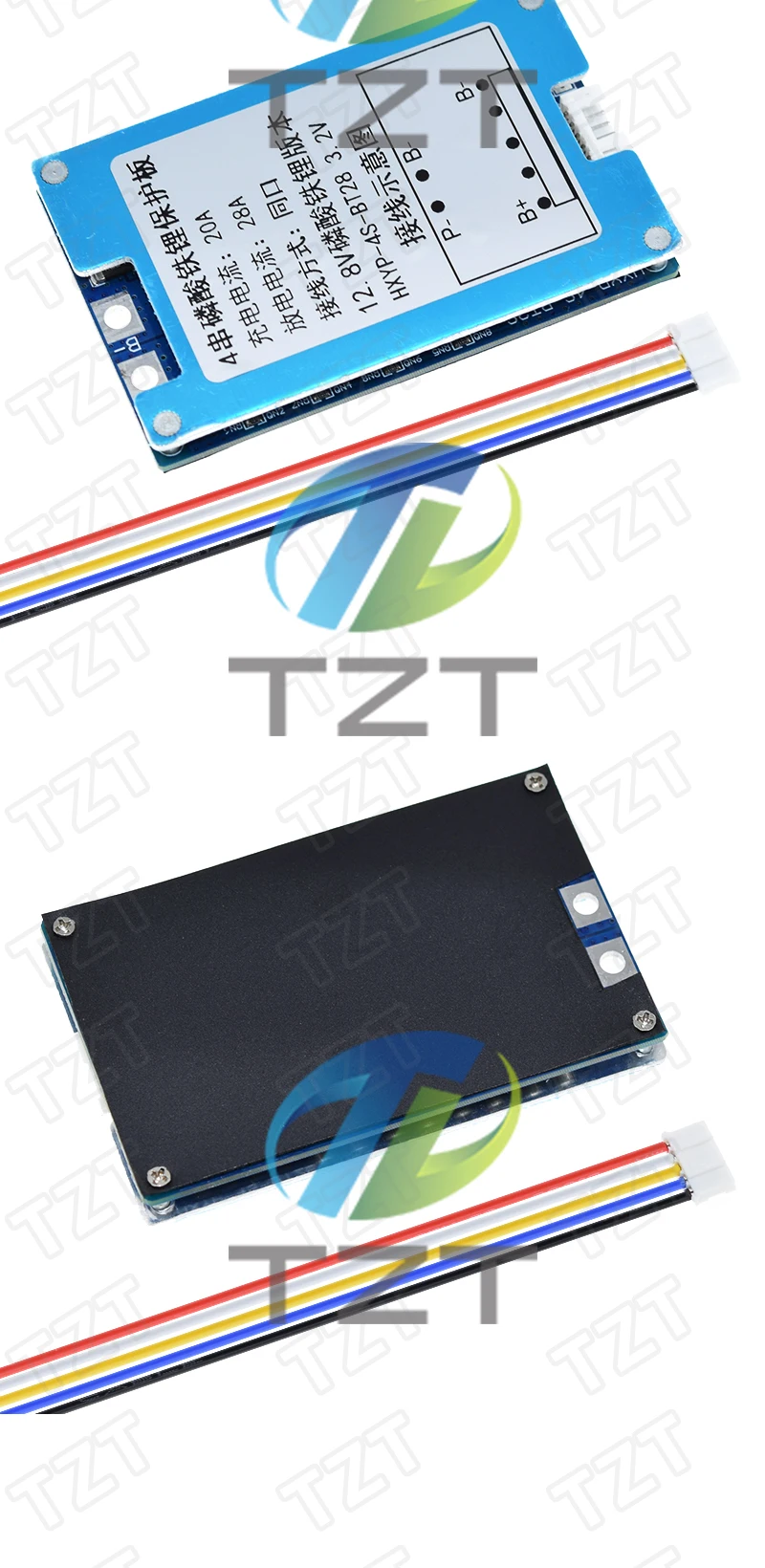 TZT 1/3 Stück BMS 4S 12,8V 14,4V 28A LiFePO4 Batterieladeplatte mit Kurzschluss- und Temperaturschutz – Detail 8