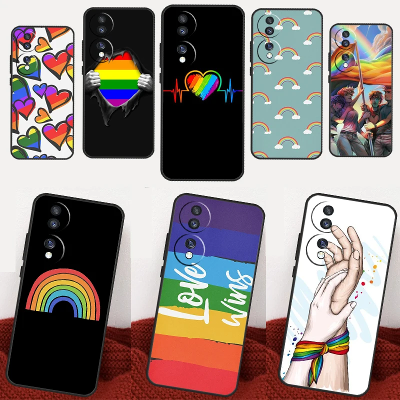 Custodia Lgbt Pride Rainbow Per Honor X7A X8A X9A X6A X8 X9 X6 X7 10 50 90 70 Lite 8X 9X Magic 4 Lite 5 Pro Cover