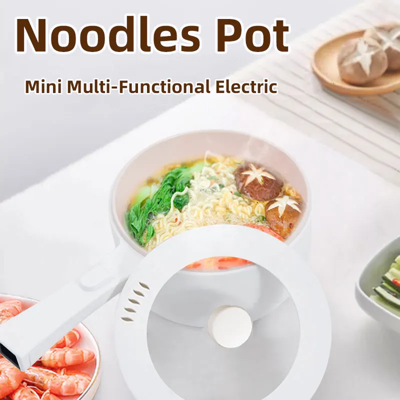 

Small Multi-functional Electric Pot For Cooking, Intelligent Instant Noodles Pot, Non Stick Kitchen Cooker, Frying Household Pot