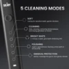 Sejoy Sonic Electric Toothbrush for Adults Rechargeable Sonic Toothbrush 5 Modes Smart Timer 10 Brush Heads 2
