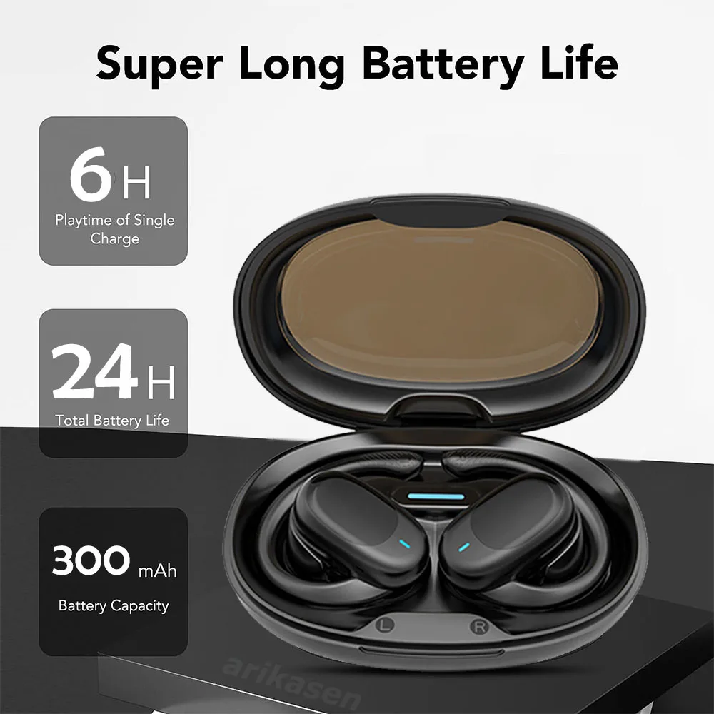 Not in Ear True Wireless Bluetooth Headset TWS Stereo Earphone