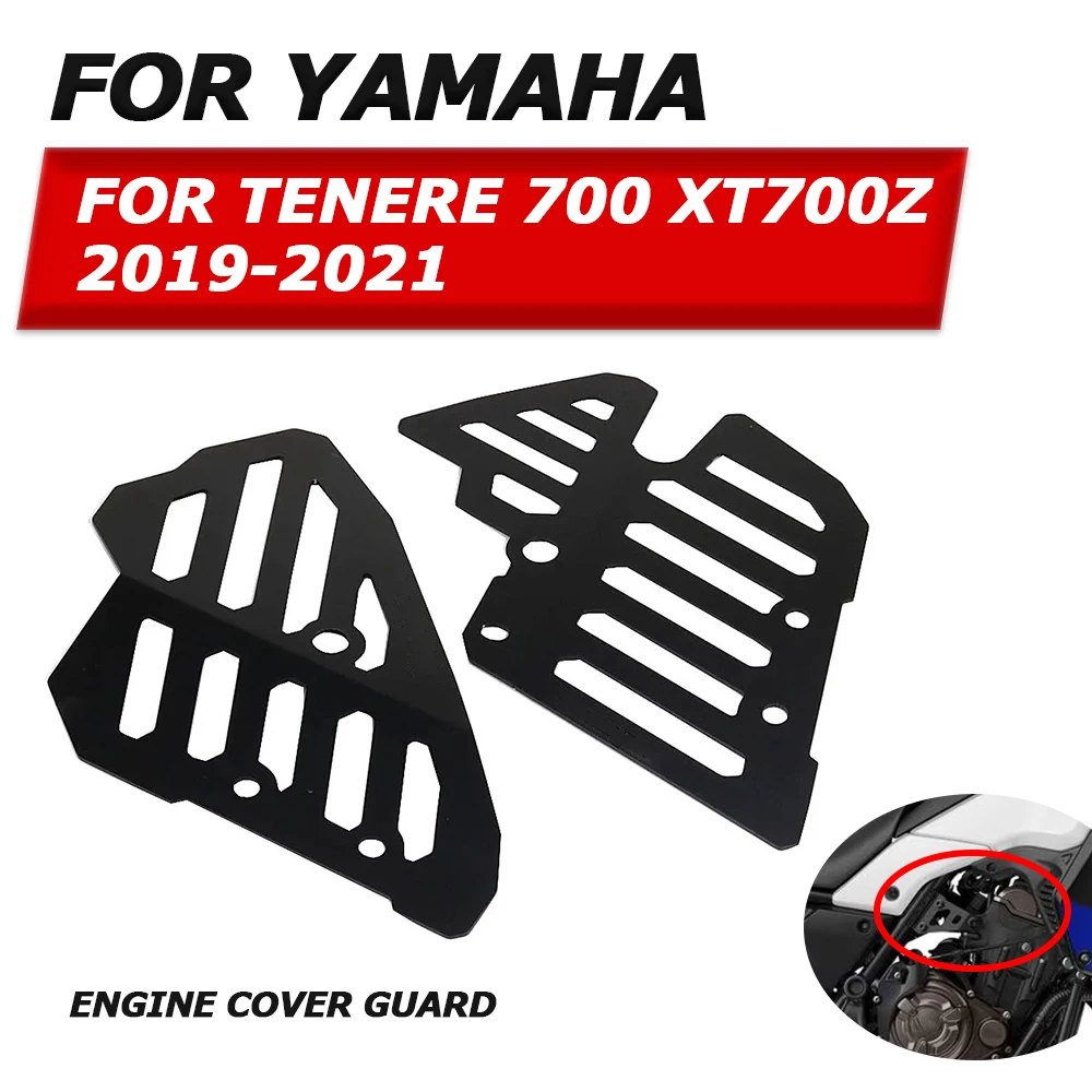 

For Yamaha Tenere 700 Tenere700 XTZ700 T7 Accessories Engine Cover Guard Motor Protective Cover Throttle Cam Protector Crap Flap