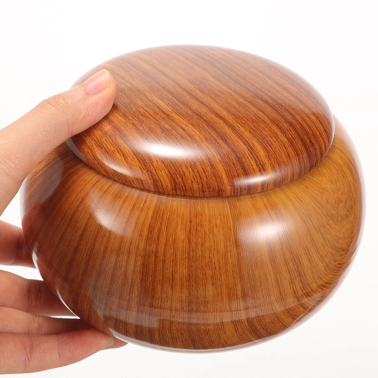 Go Chess Pieces Pot Plastic Chess Box Professional Go Bowl Wooden Style Pieces Storage Pot Game Games 2Pcs