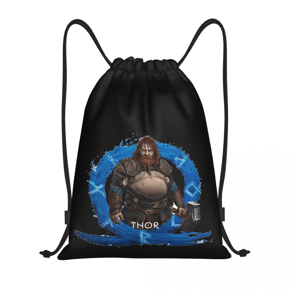 

Kratos God Of War 2 Ragnarok Is Coming 1 Drawstring Bags Gym Bag Funny Backpack Funny Joke Knapsack Picnics