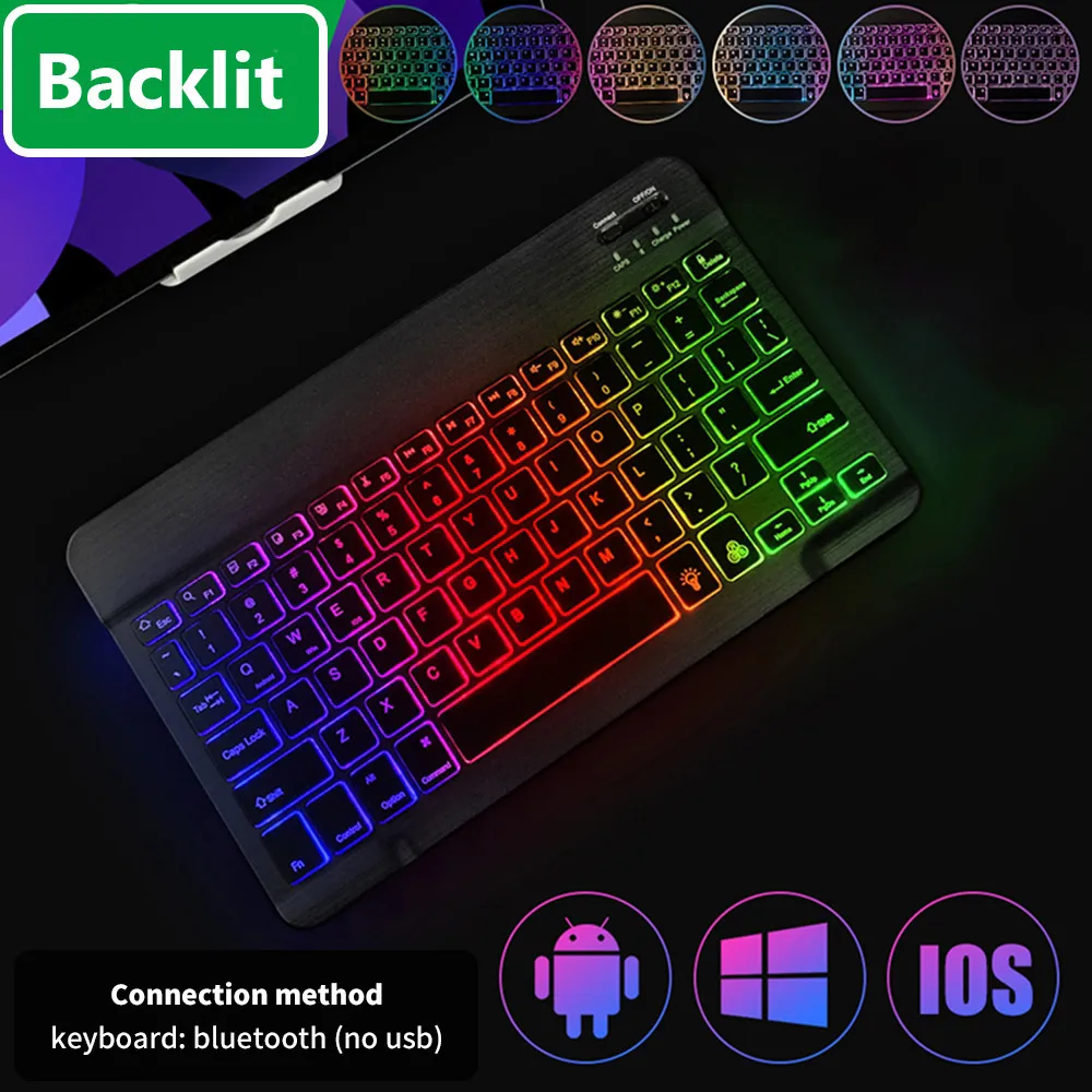 Keyboard Backlit Wireless Bluetooth