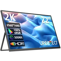 UPERFECT UMax 22 Computer Display 22inch Monitor 2K 1440P 100% sRGB IPS Screen w/ Stand For Laptop PC Mac Phone PS5 Game Console