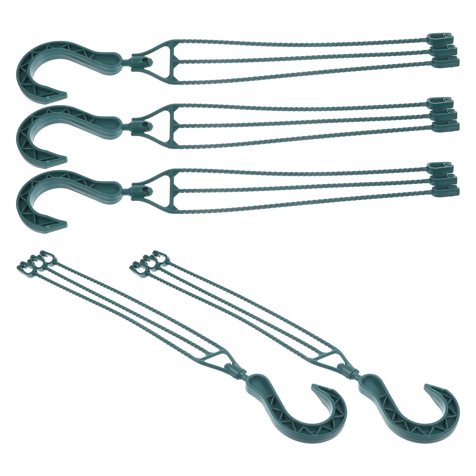 

5 Pcs Hanging Basin Hook Flowerpot Hooks Plastic Plant Pots Sturdy For Garden Coat Hanger Portable