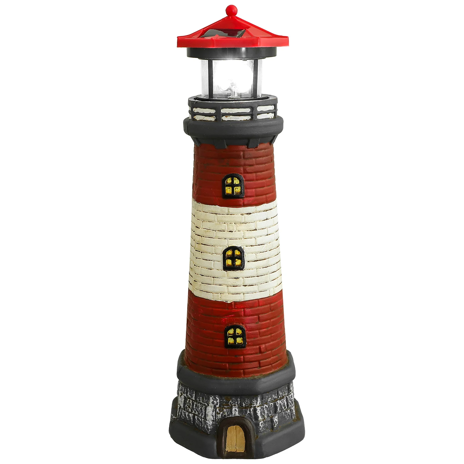 

Solar Powered Lighthouse 15 Tall Solar Lighthouse Rotating Beacon Outdoor Solar Led Rotating Lighthouse Light Lighthouse