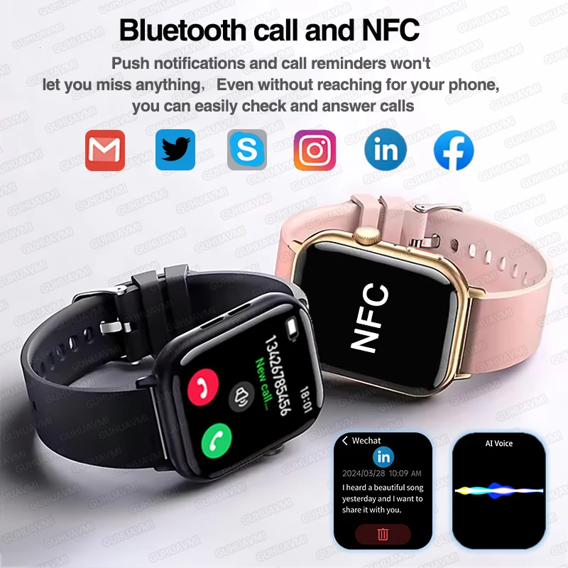 2025 New For Xiaomi Series 10 NFC Watch Men AMOLED Screen Bluetooth Call GPS Sport Waterproof Health Tracker Smartbracelet Women 5