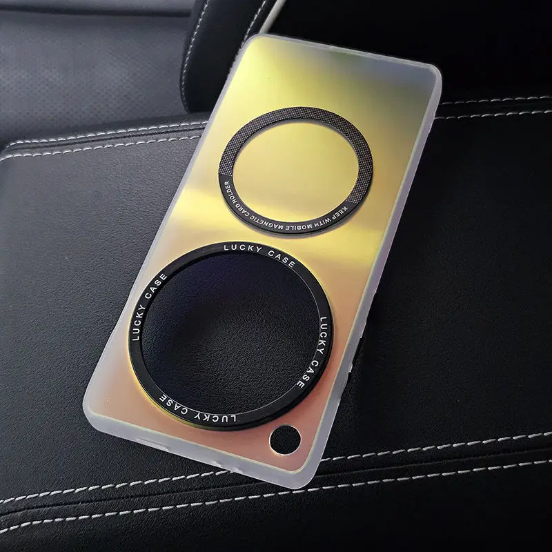 Laser Slim Magnetic Protective Hard Back Cover Case - Elegant Phone Shell