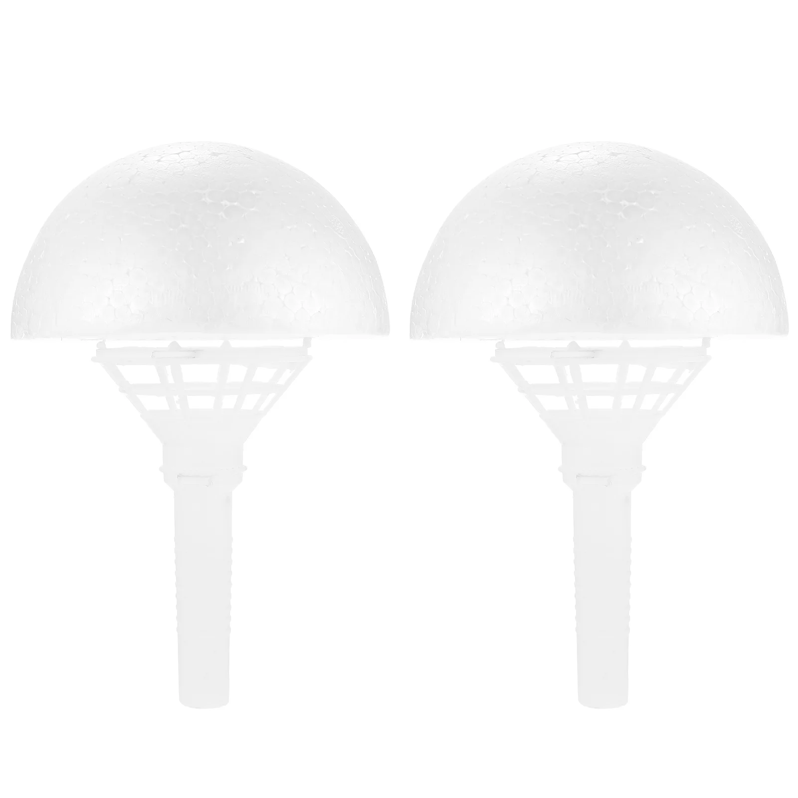 

White Floral Handle Bouquet Holders Handle Round Dome Bridal Floral Wedding Flower Holder for Flower Arrangement Wedding