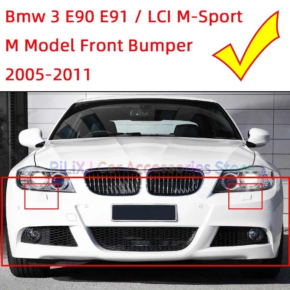 BMW 3 E90 E91 M Sport LCI 2005-2012 Front Bumper Headlamp Washer Nozzle Cover Lid 61677892647 61677892648 Water Sprayer Cap