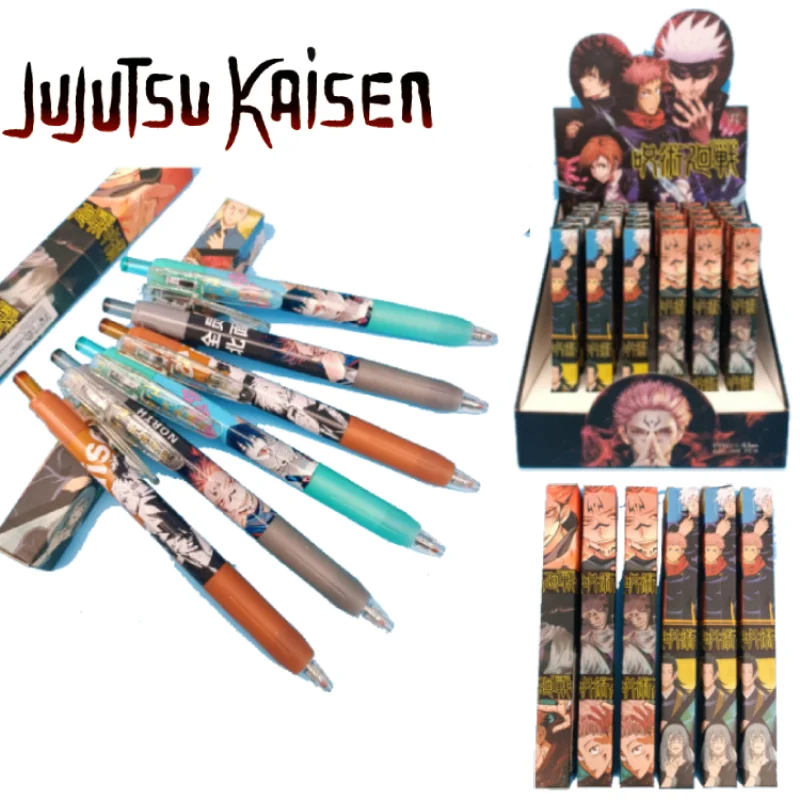 

Гелевая ручка juютсу Kaisen Itadori Yuuji Gojou Satoru, черные чернила, нейтральные ручки для письма, канцелярские товары для учебы, игрушки, Рождественский подарок
