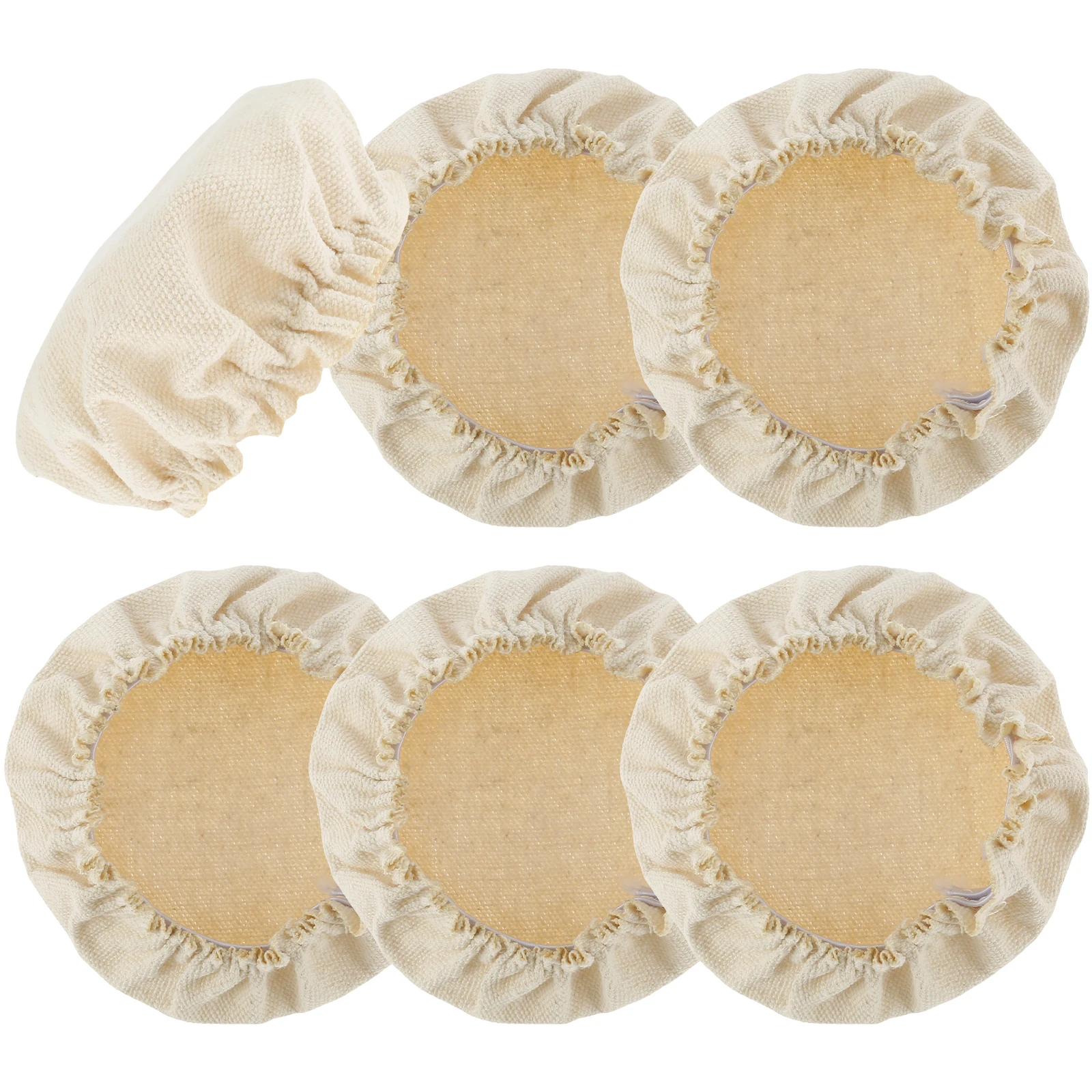 Set of 6 Reusable Elastic Cloth Covers for Sourdough Fermentation Jars (7.6cm to 10.1cm)
