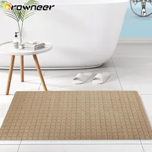 PVC Bath Mat Rectangle Anti-skid Massage Bathtub Side Mats Suction Cup Little Square Pattern Shower Cushion Bathroom Supplies