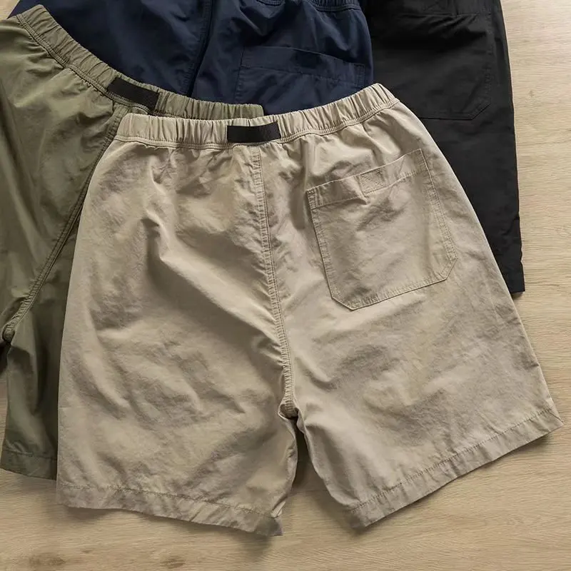 Fashion 2022 Men's Summer Japanese Fashion Brand Big Pocket Loose Casual Trend Straight Cargo Short Pants Gym Shorts