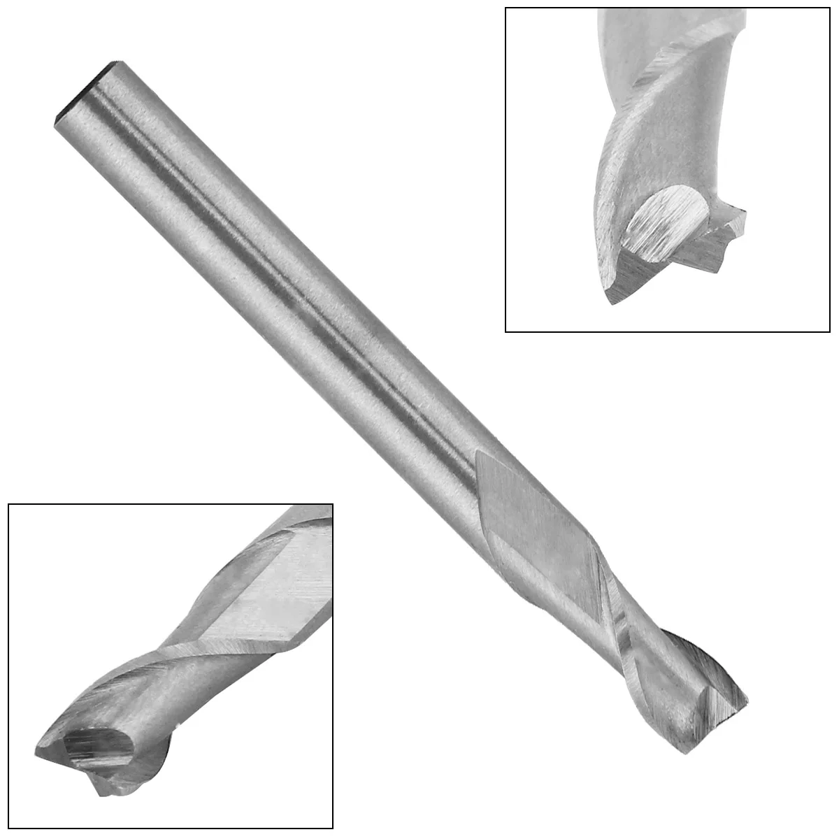 

Milling Cutter 6mm 2 Flute HSS End Hard Straight Shank Milling Cutter Tungsten End Mill CNC Tool for CNC Processing