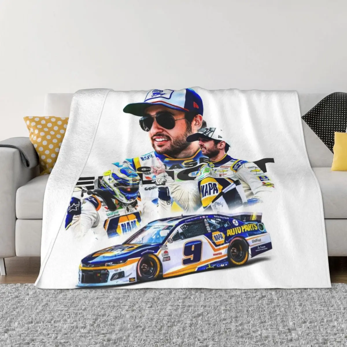 

chase elliott 3 Throw Blanket Picnic Cute warm winter Blankets