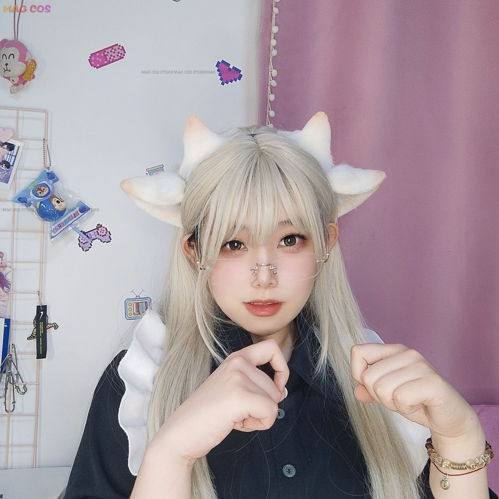 Fursuit Cosplay Paw Gloves Kigurumi Accessories Furry Kig Cosplay Sheep Trotters Handwear Animal Party Wearable