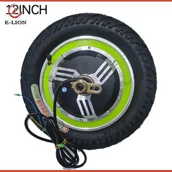Ruota Ebike con motore brushless per scooter elettrico da 12 pollici per bici fai da te 36V 48V 350W