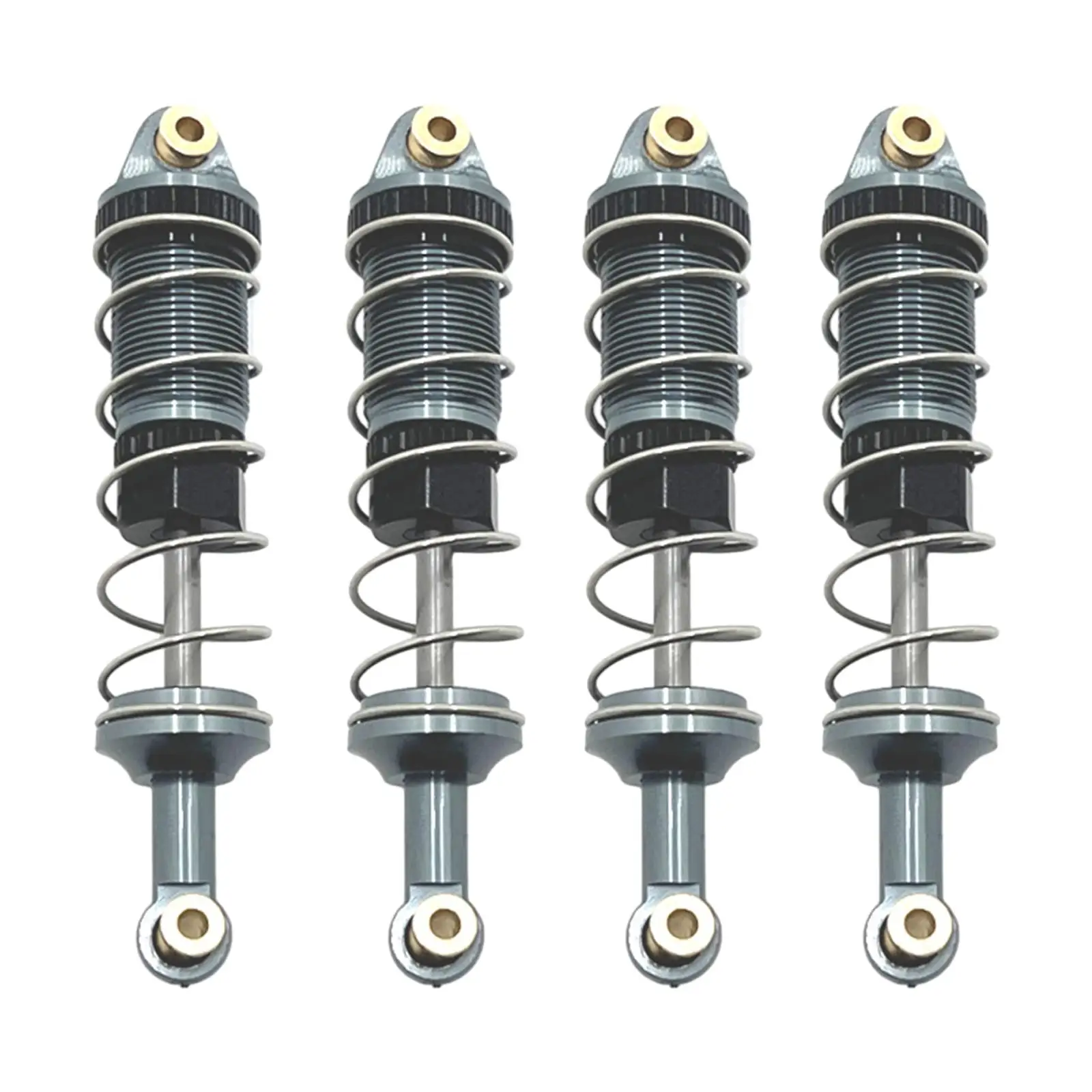 

4 Pieces Metal RC Car Shock Absorber DIY Modification Durable 74mm Upgrade Spare Parts for MN86 1/12 Car Truck Hobby Model