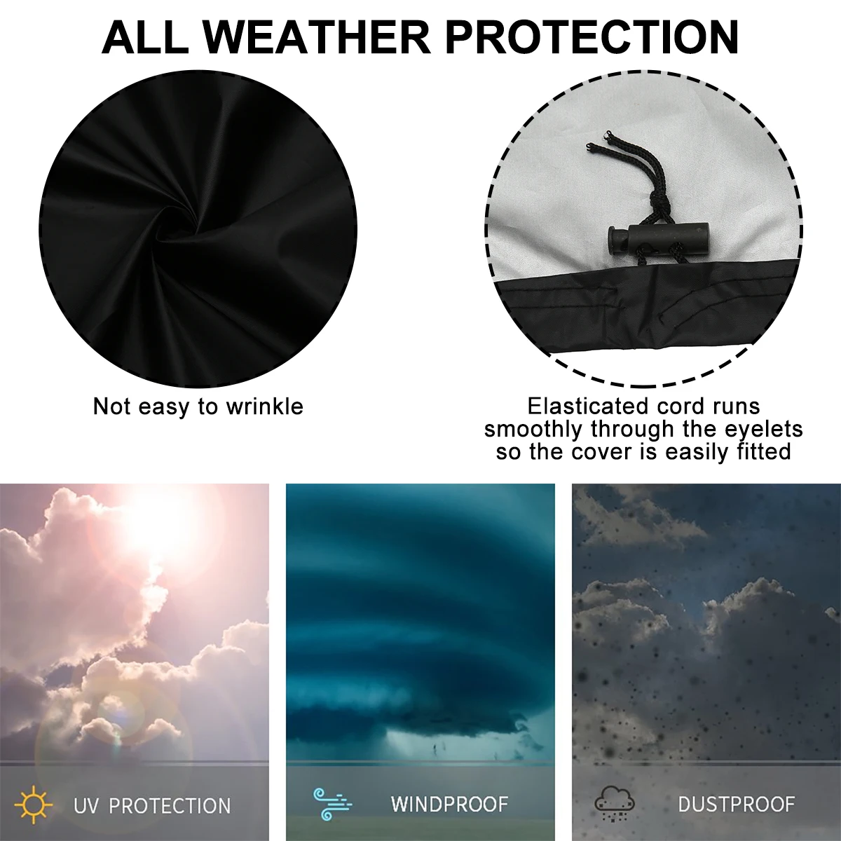 Scooter Cover Waterproof Wheelchair Storage 190D Oxford Fabric Rain Protector from Dust Dirt Snow Rain Sun Rays