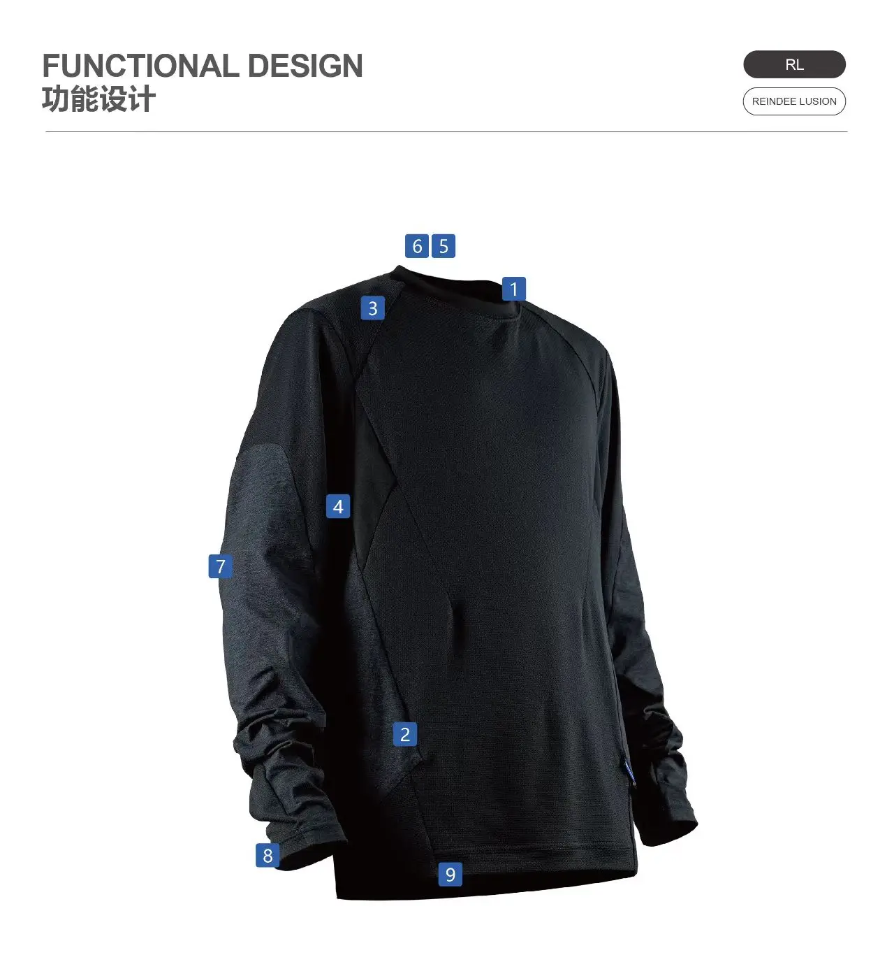 Reindee Lusion 25 aw PolartecDelta longsleeve shirt front pockets ergonomic cut techwear