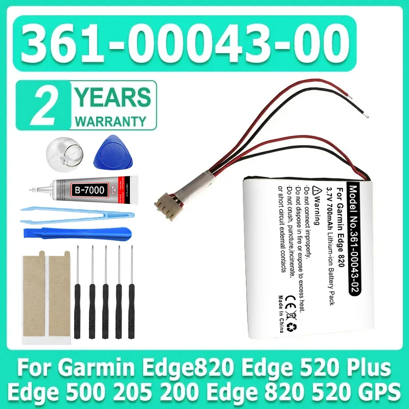 361-00043-00 Replacement Battery For Garmin Edge820 Edge 520 Plus