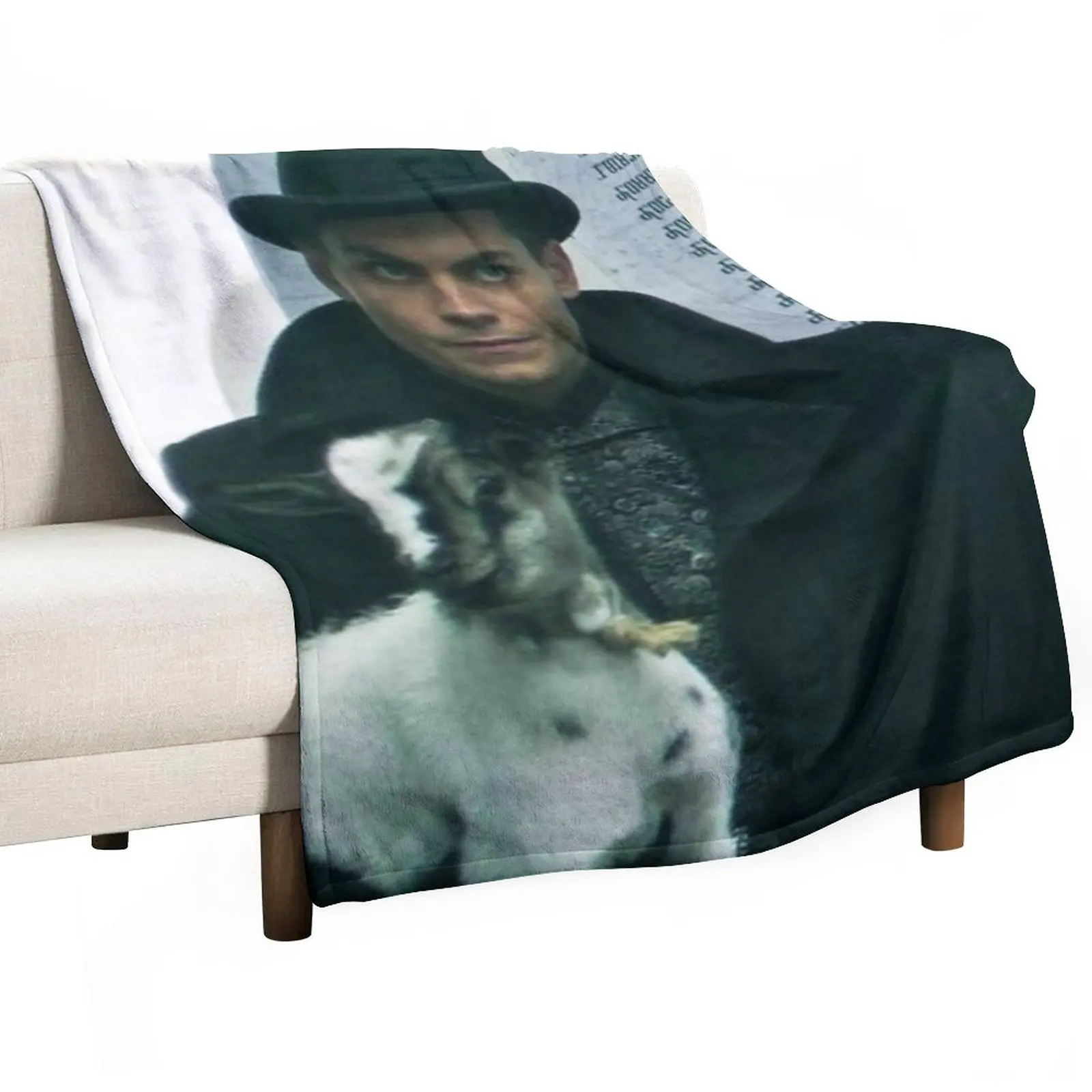 

Kaz with the Milo the goat Throw Blanket Picnic Blanket Baby Blanket Thin Blanket Multi-Purpose