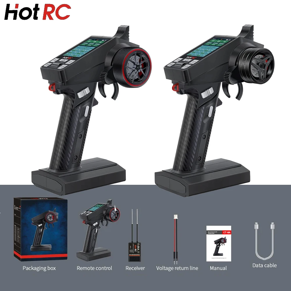 Hot RC CT-8A 8A 2.4Ghz 8-ch Channel FHSS Remote Control 300m Range F-08A Receiver for RC Cars/Ships/Tanks Model remote controller radio controller rc car