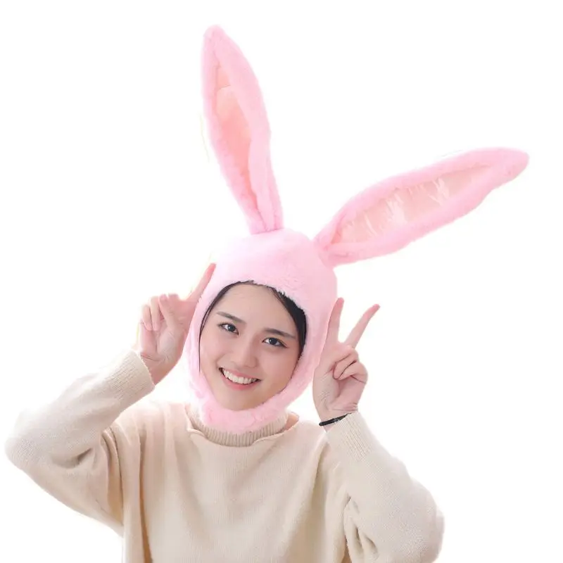 Japanese Plush Funny Eastern Bunny Ears Mask Adult Kids Halloween Party