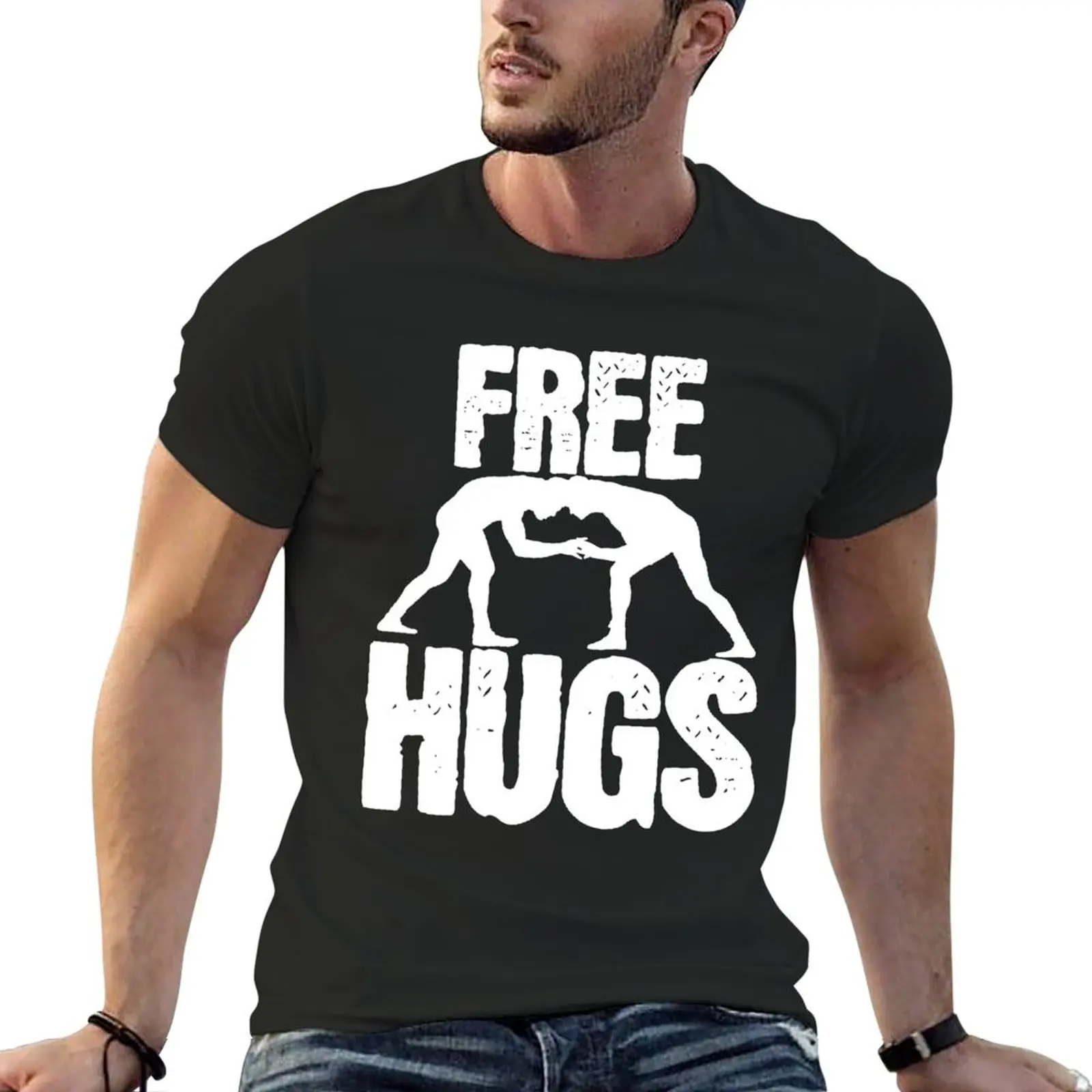 Wrestler Wrestling Wrestling T-Shirt Tees Animal Prinfor Boys Manica Corta Tee Men
