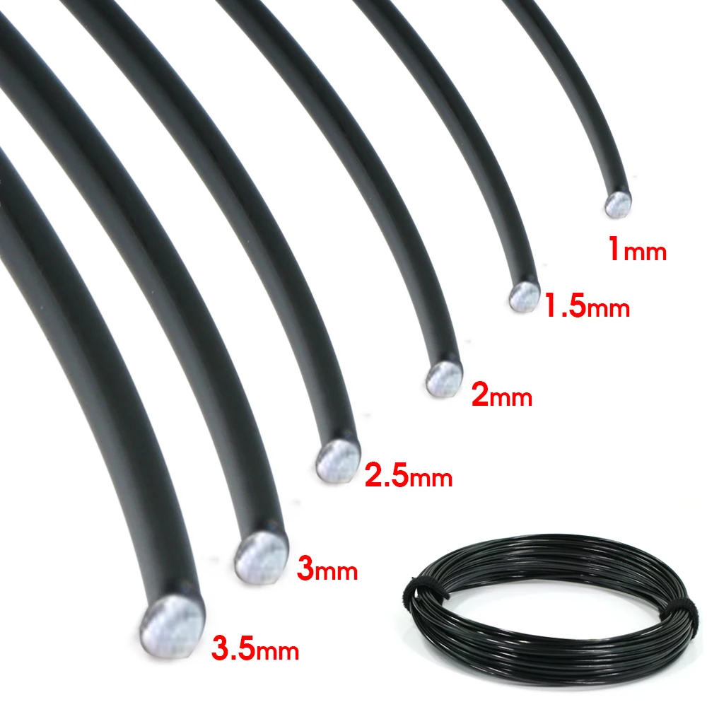 5/10M 1/1.5/2/2.5/3/3.5mm DIY Flexible Bonsai Plants Training Wire for Home Garden Potted Plant Shapes Support Aluminum Wires bonsai wire