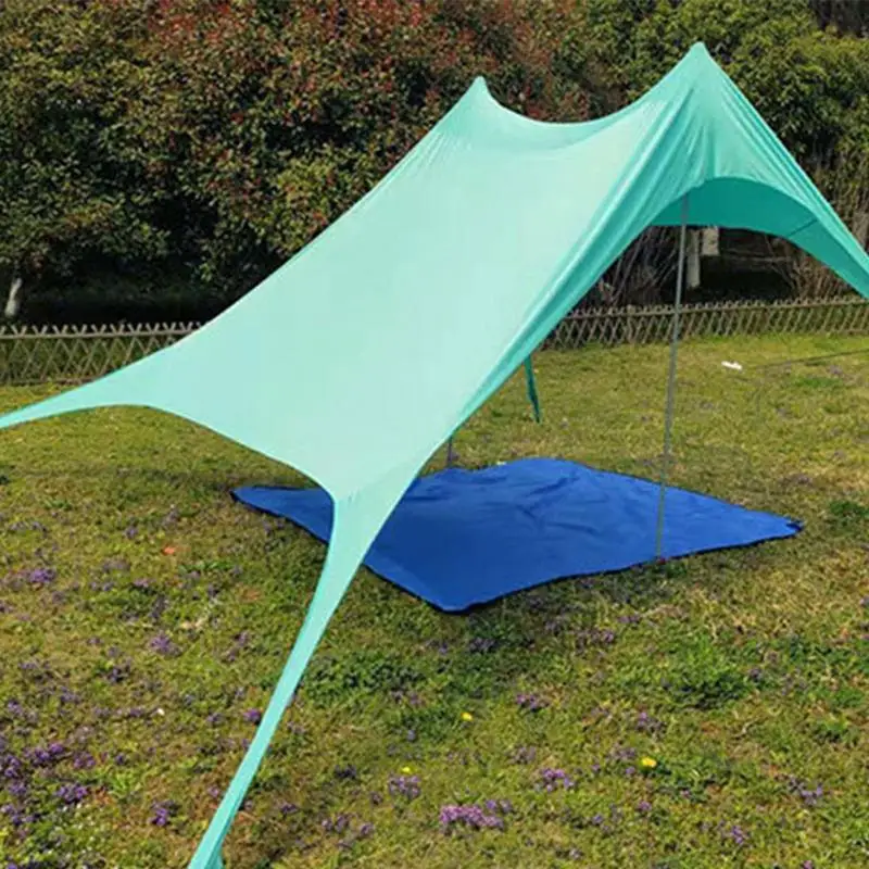 

Portable Spacious Beach Canopy Beach Tent With Sandbag Anchors Sun Shade Tent Beach Tent Canopy Outdoor Camping