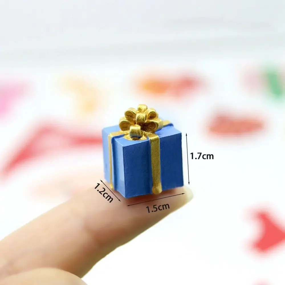 Mini Christmas Gift Box Set - Resin Decorative Accents