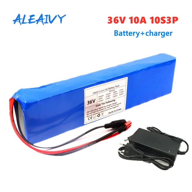 Batterie lithium-ion 36v 10ah 36v 10ah 500w, avec BMS 15a, pour véhicule en  fauteuil roulant, avec chargeur - AliExpress