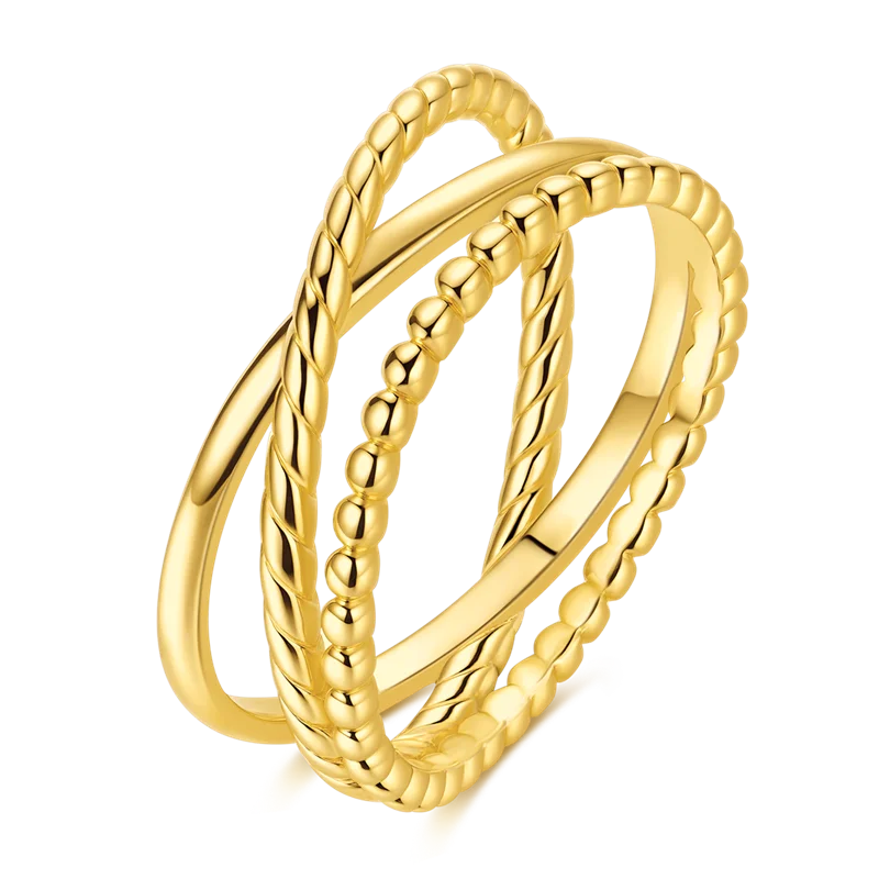 טבעות כסף סטרלינג 925 בצבע זהב מבריק, טבעת אהבה פופולרית לחתונה מוסמכת לנשים, תכשיטי אירוסין ומתנות לציון שנה