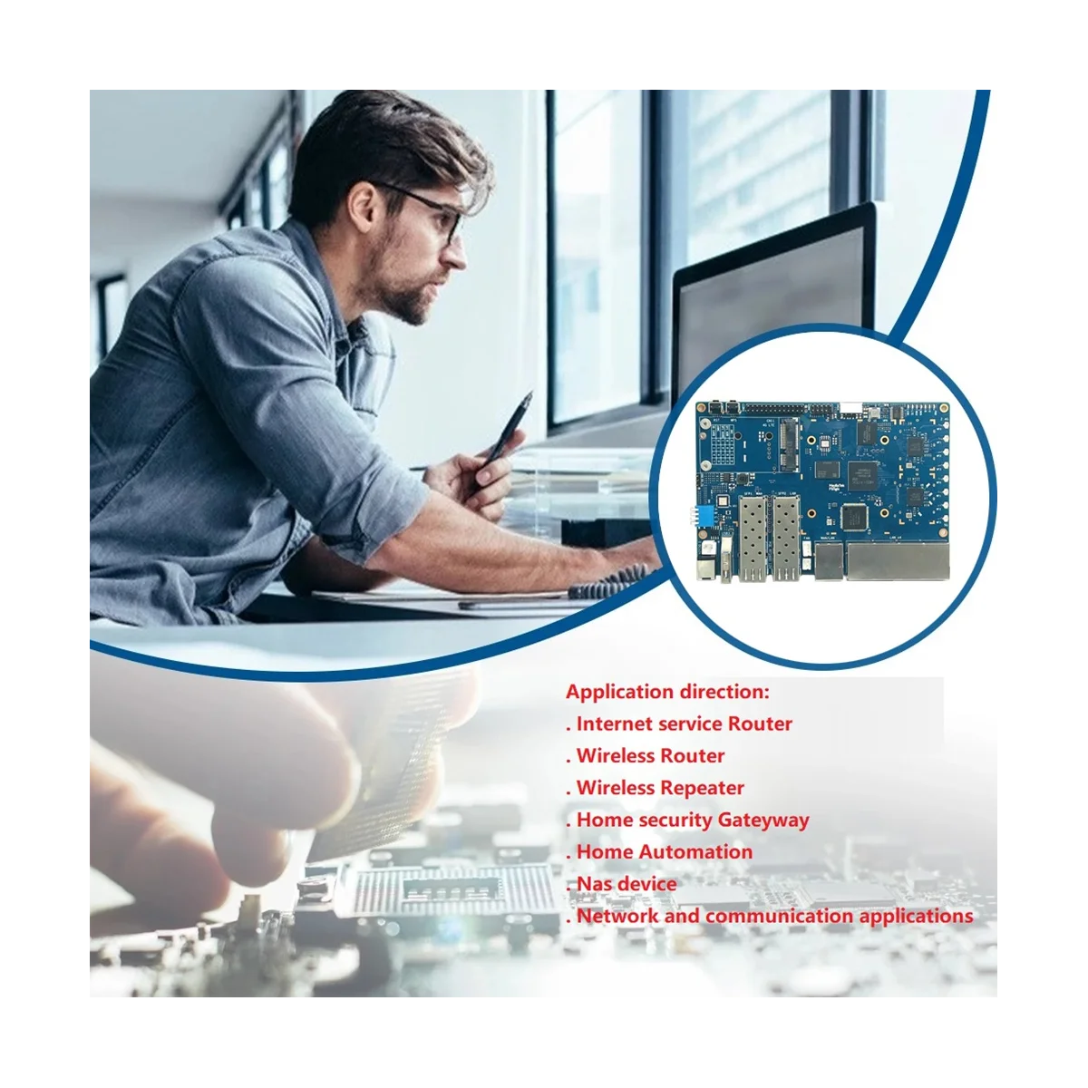 ٳ PI BPI-R3 2G + 8G EMMC 2X SFP   , 4G , 濭, 2 X׳,  EU ÷ 
