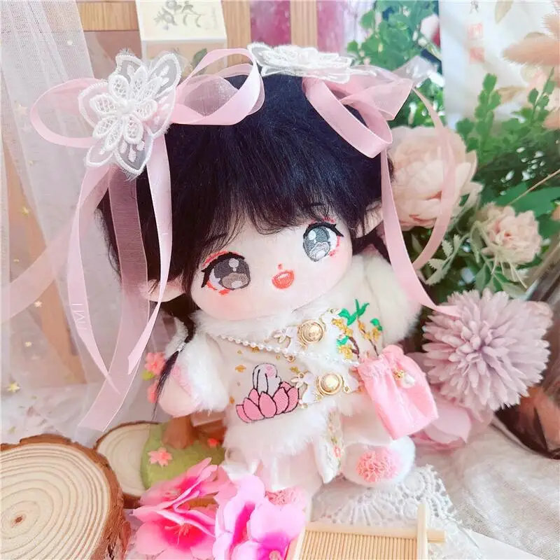 

New 20CM Kawaii Star Doll Many Clothes Cosplay Costumes Dress Up Cute Plush Dolls Accessories Generation Kpop EXO Idol Dolls Toy