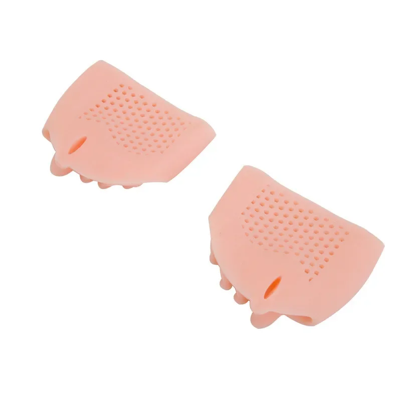 2Pcs/Pair Silicone Comfortable Toe Braces 5-holes Toe Separators Hallux Valgus Straightener Orthodontic Foot BracesFoot Care