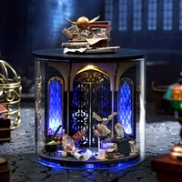 DIY Wooden Miniature Model Kit Mini Bottle Room Casa 3D Puzzle Magic Dollhouse With Furniture Lights Roombox for Friends Gifts 2