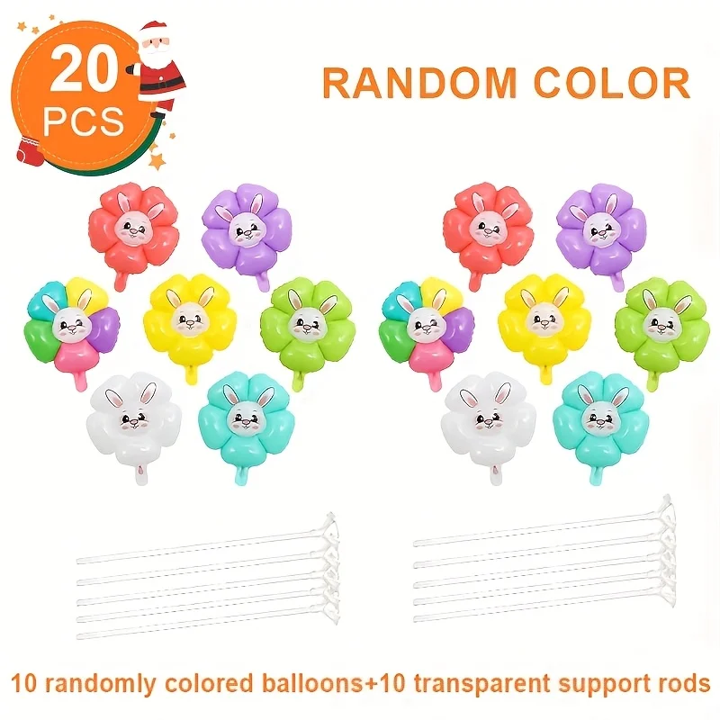 Rabbit Sunflower Balloon Set 5
