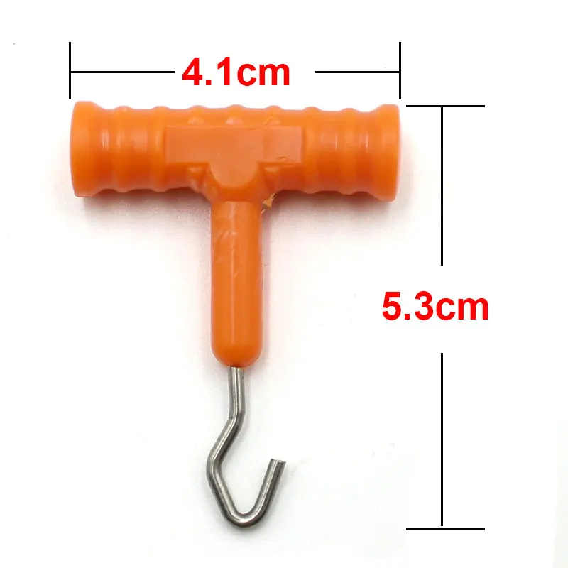 2pcs 잉어 낚시 훅 라인 풀러 도구 스테인레스 스틸 헤어 리깅 잉어 리그 매듭 도구 만들기 엔드 낚시 태클 액세서리